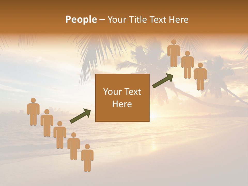 Sunlight Coconut Caribbean PowerPoint Template
