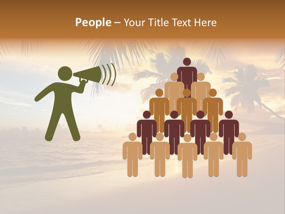 Sunlight Coconut Caribbean PowerPoint Template