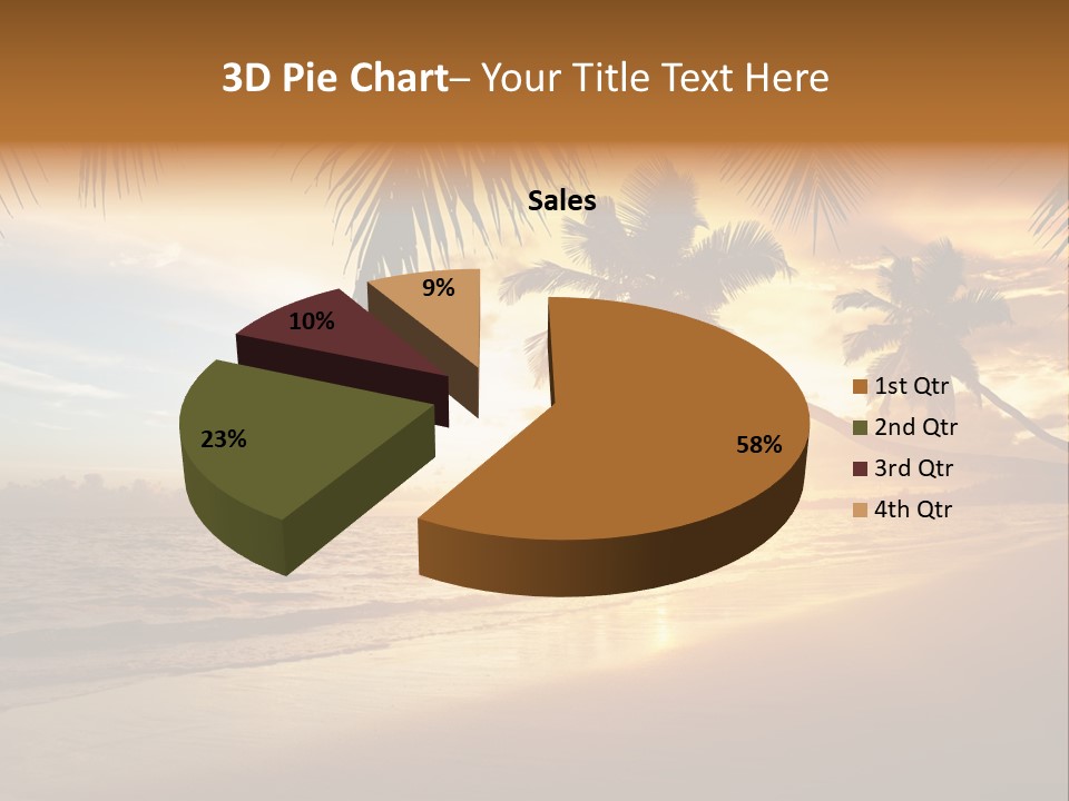 Sunlight Coconut Caribbean PowerPoint Template