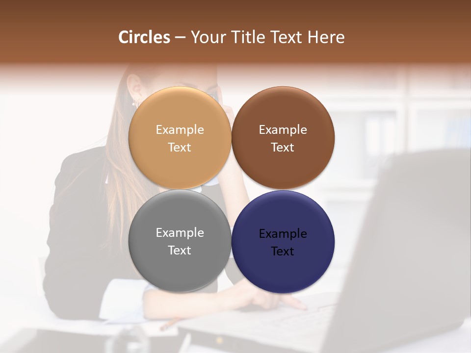 Professional Mobile Girl PowerPoint Template