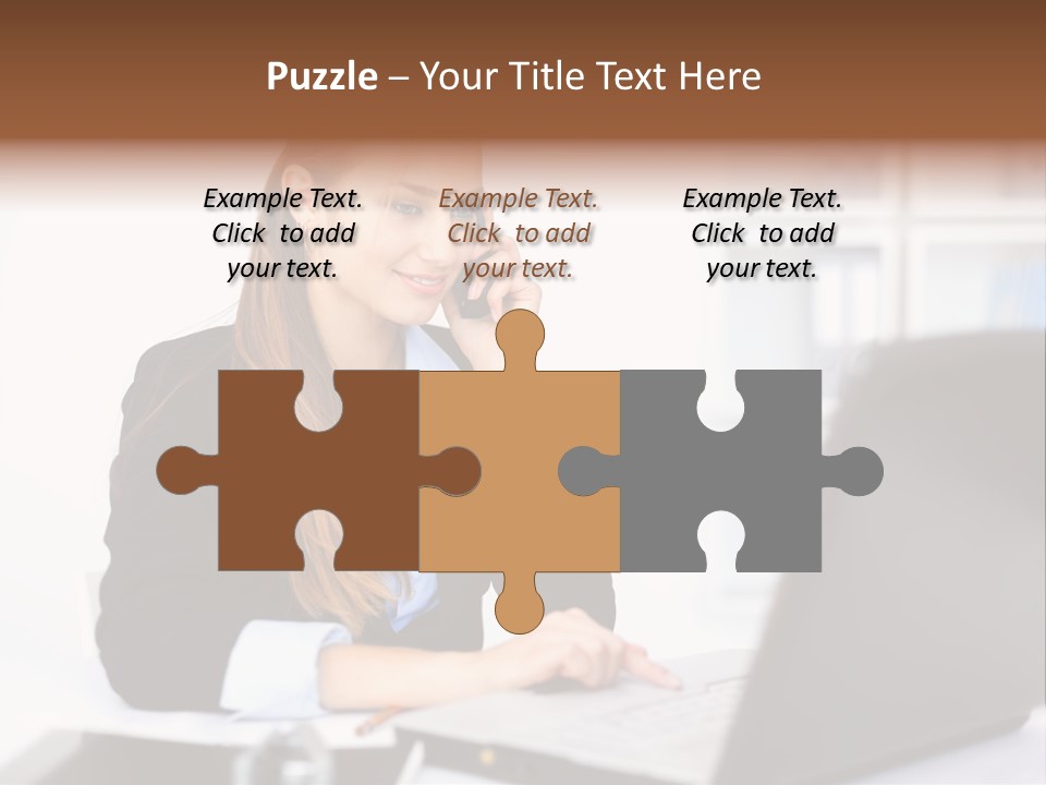 Professional Mobile Girl PowerPoint Template