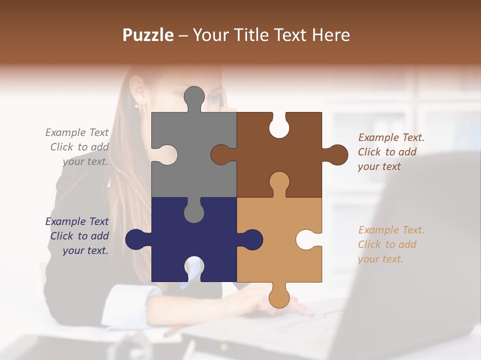 Professional Mobile Girl PowerPoint Template