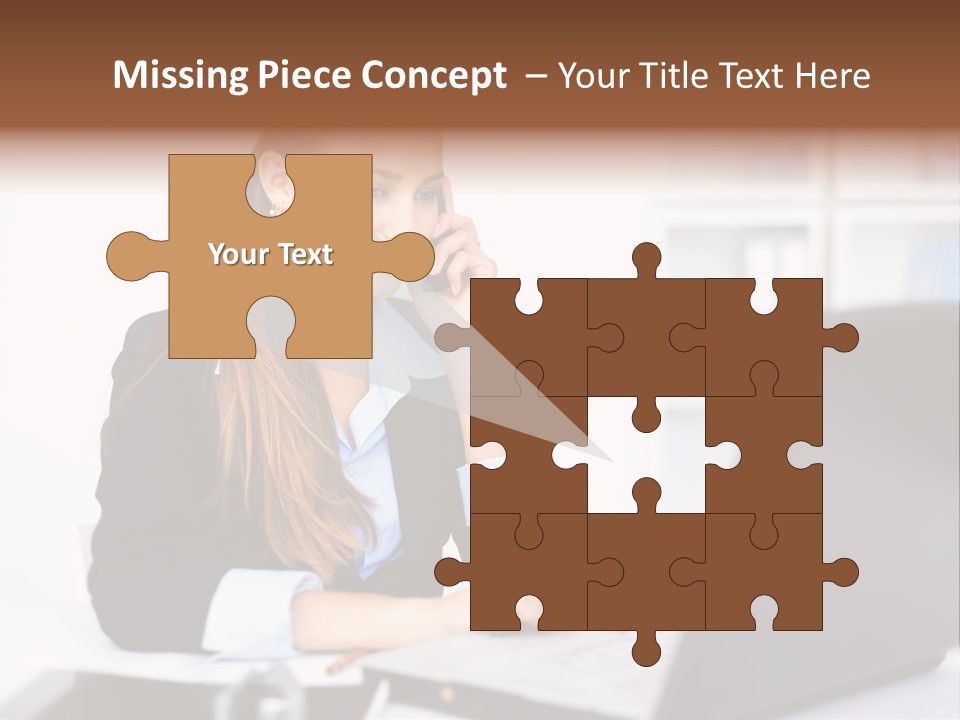 Professional Mobile Girl PowerPoint Template