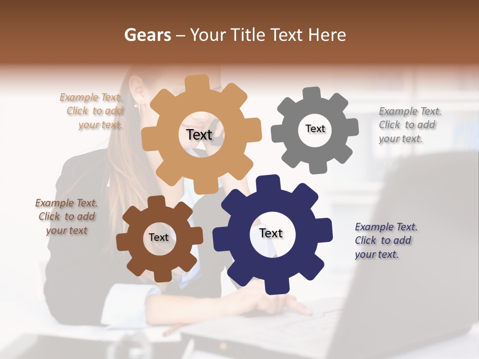 Professional Mobile Girl PowerPoint Template