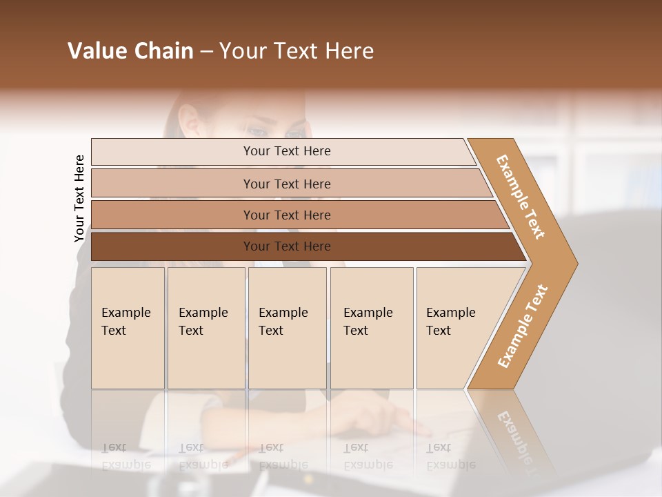 Professional Mobile Girl PowerPoint Template