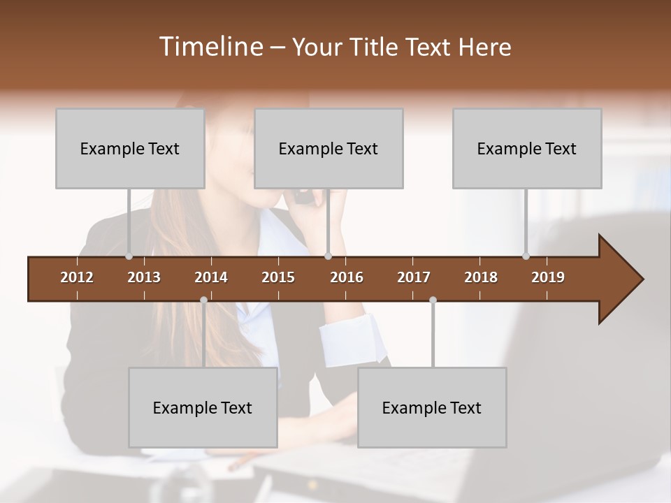 Professional Mobile Girl PowerPoint Template