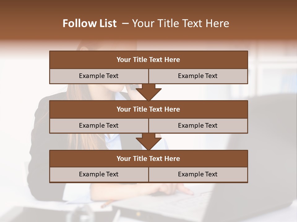 Professional Mobile Girl PowerPoint Template