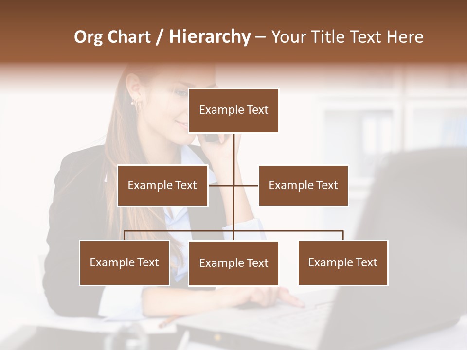 Professional Mobile Girl PowerPoint Template