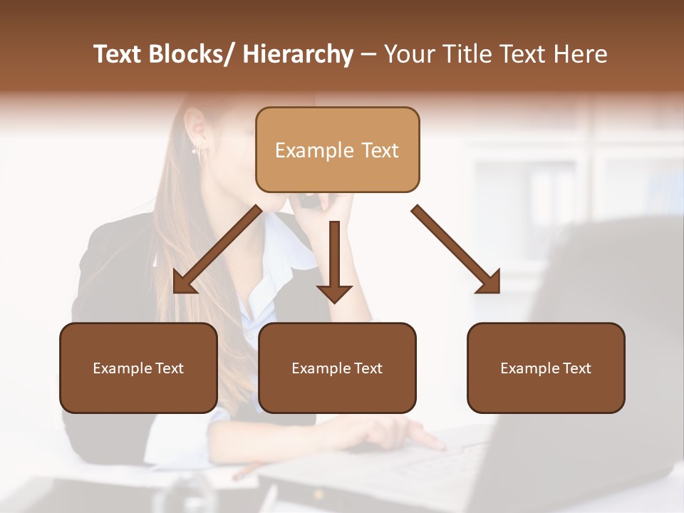 Professional Mobile Girl PowerPoint Template