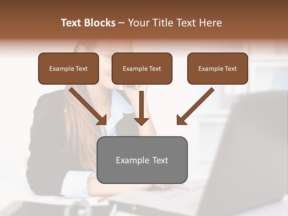 Professional Mobile Girl PowerPoint Template