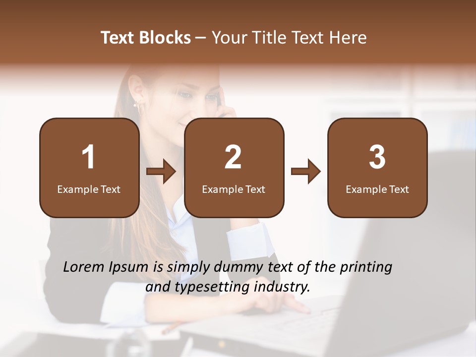 Professional Mobile Girl PowerPoint Template