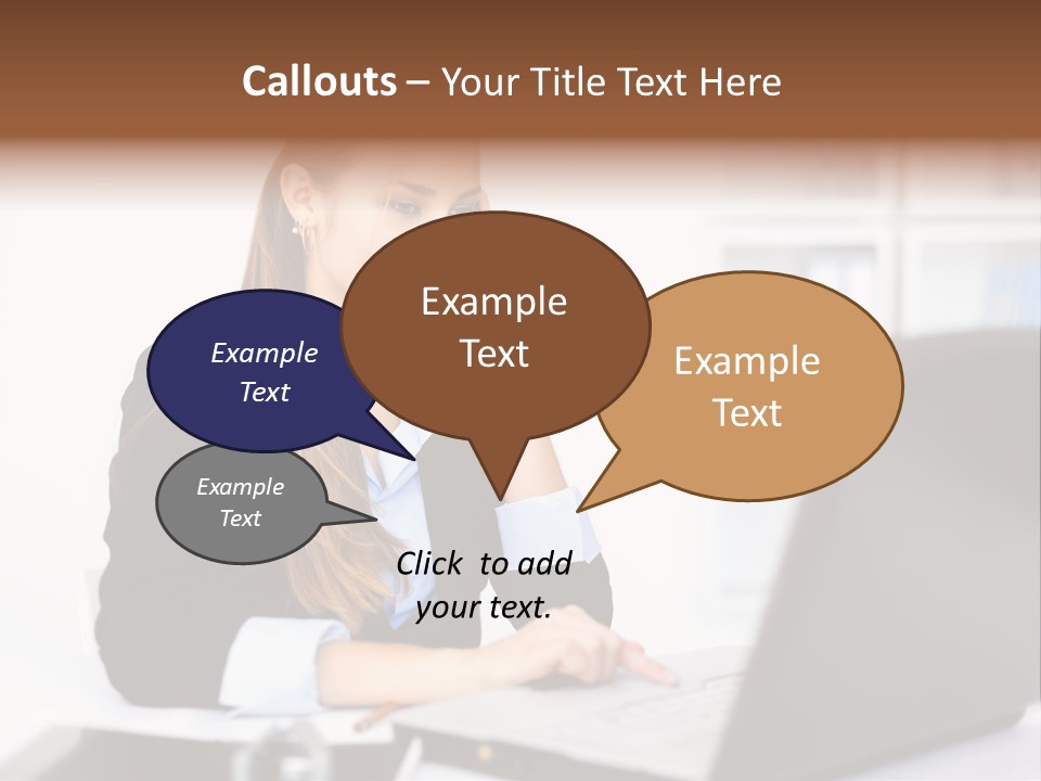 Professional Mobile Girl PowerPoint Template