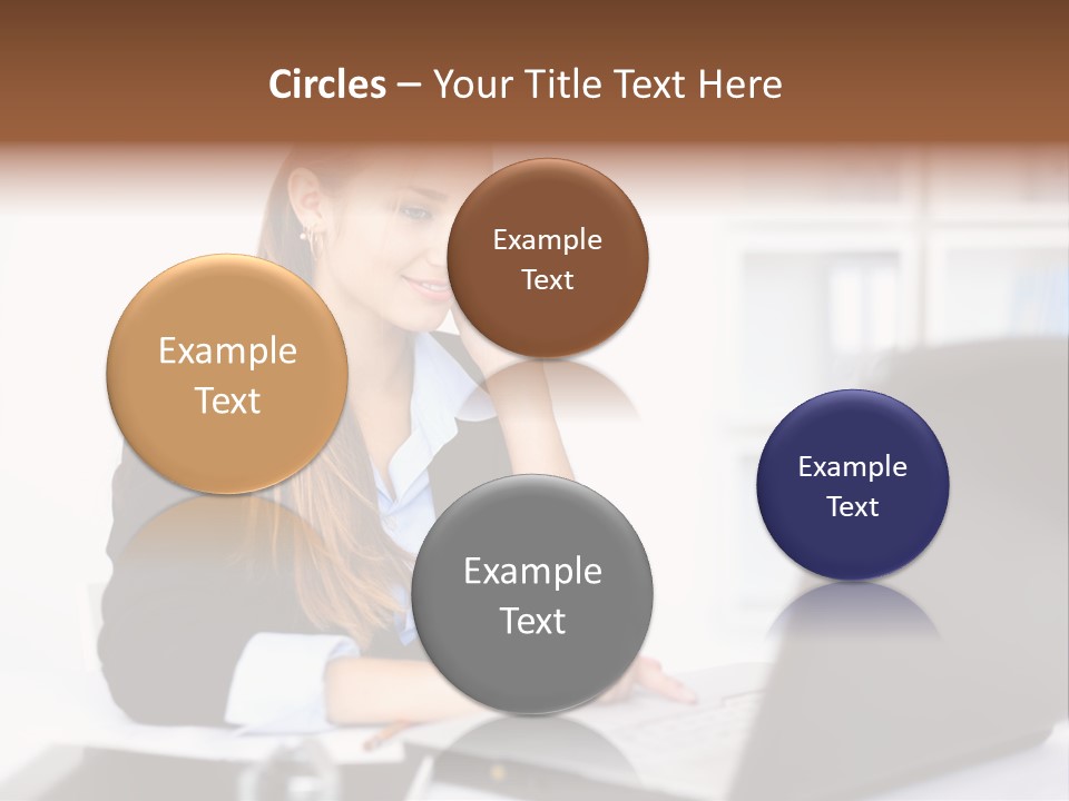 Professional Mobile Girl PowerPoint Template