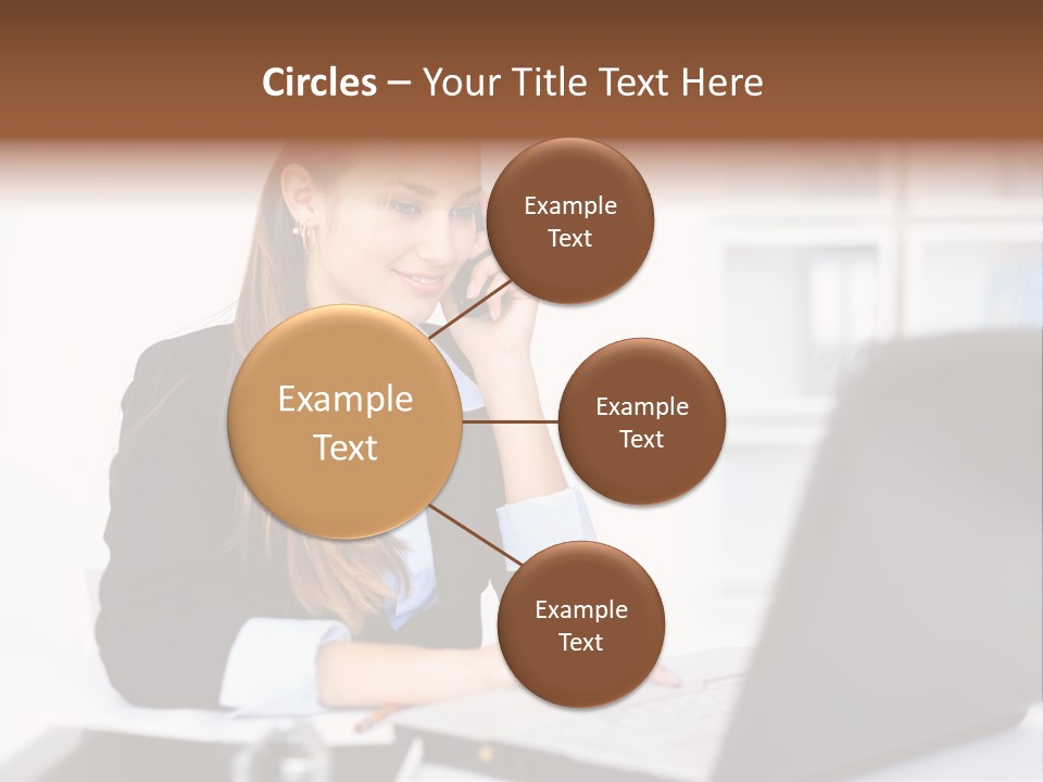 Professional Mobile Girl PowerPoint Template