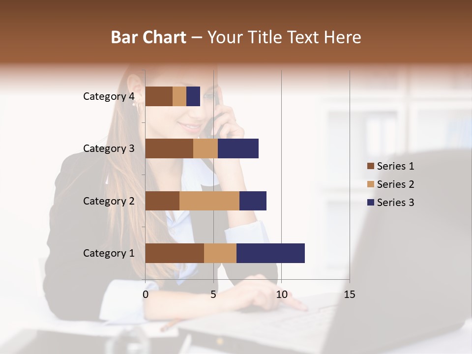 Professional Mobile Girl PowerPoint Template