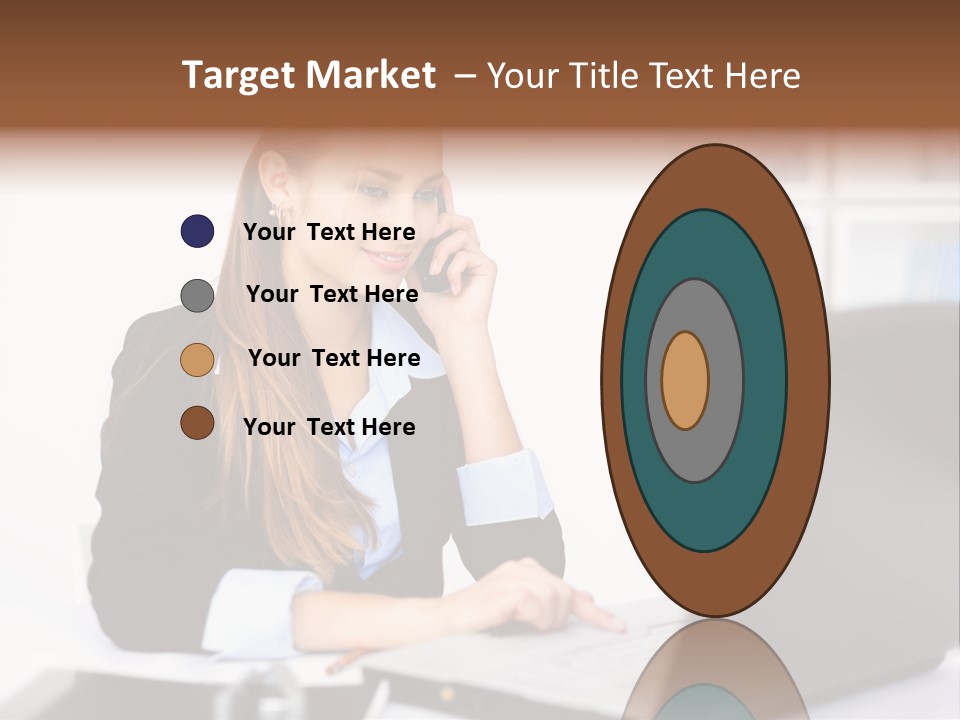 Professional Mobile Girl PowerPoint Template