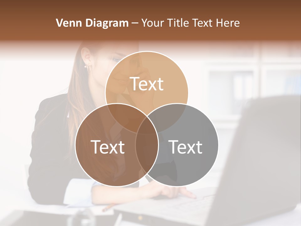 Professional Mobile Girl PowerPoint Template