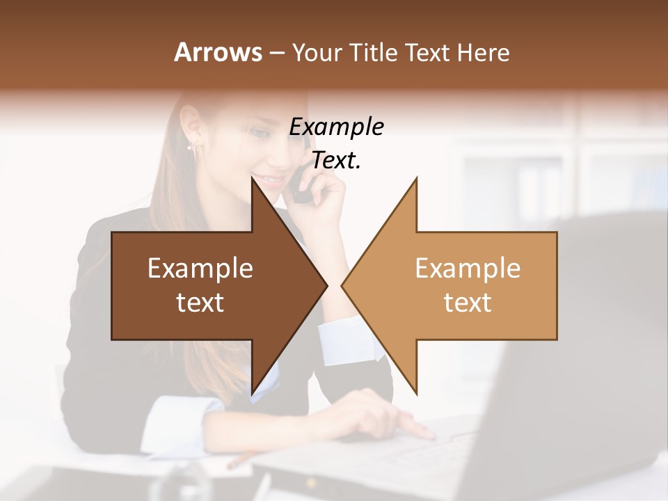 Professional Mobile Girl PowerPoint Template