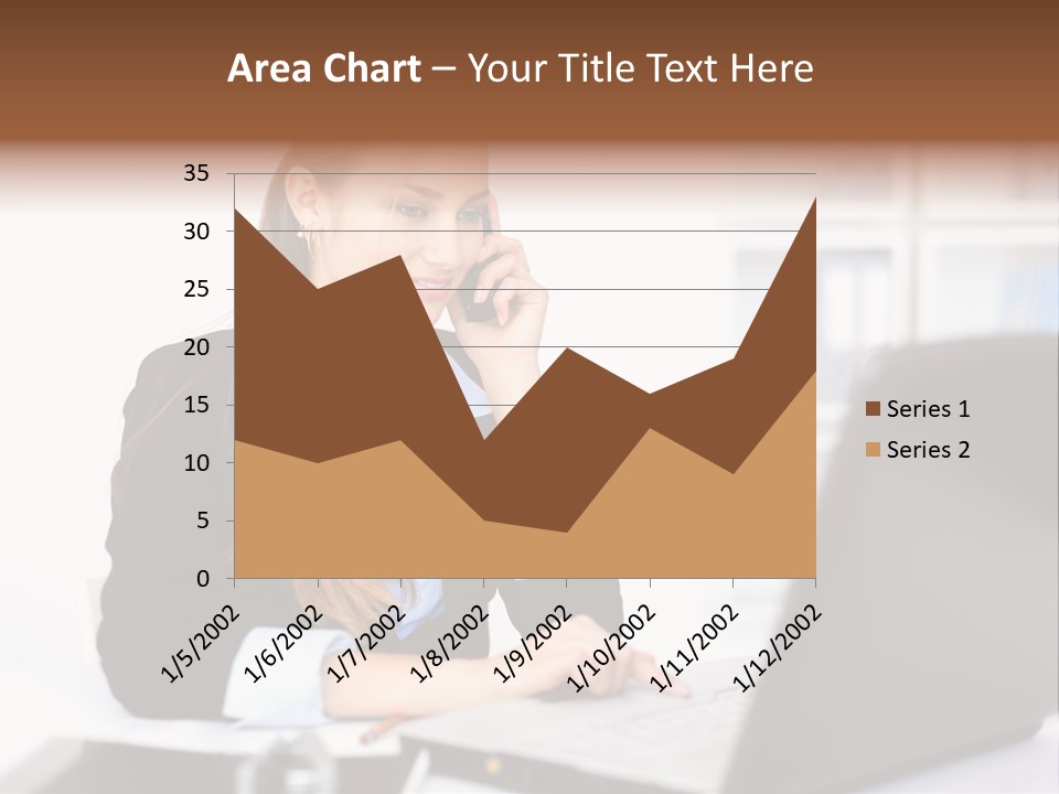 Professional Mobile Girl PowerPoint Template