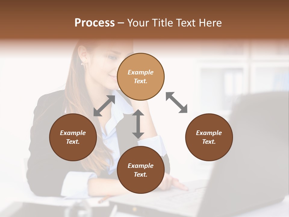 Professional Mobile Girl PowerPoint Template