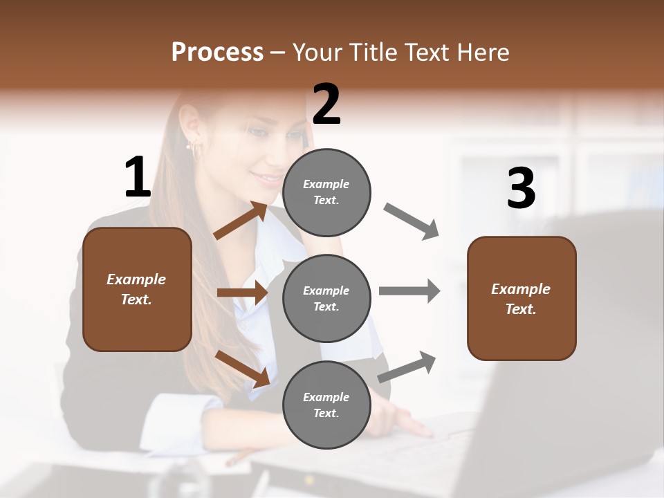 Professional Mobile Girl PowerPoint Template