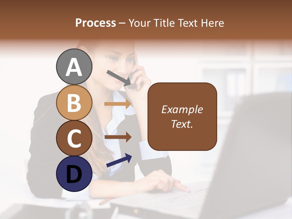 Professional Mobile Girl PowerPoint Template