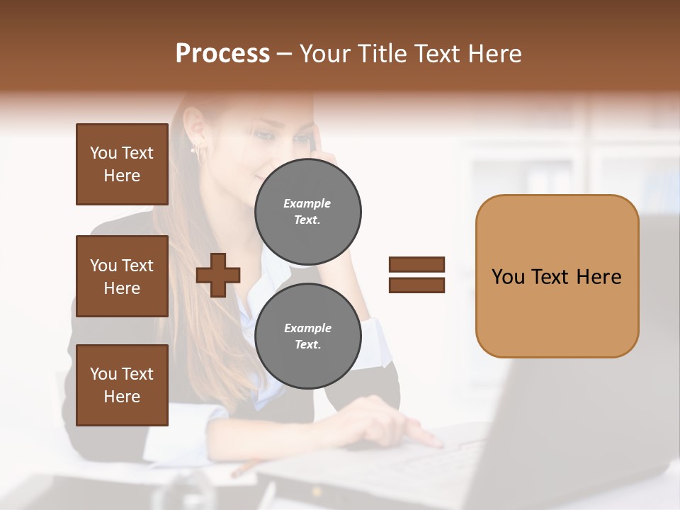 Professional Mobile Girl PowerPoint Template