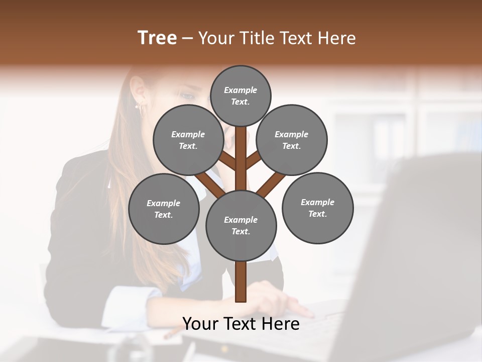 Professional Mobile Girl PowerPoint Template