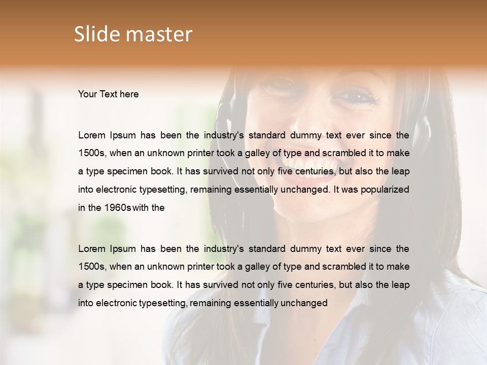 Communication Center Employee PowerPoint Template