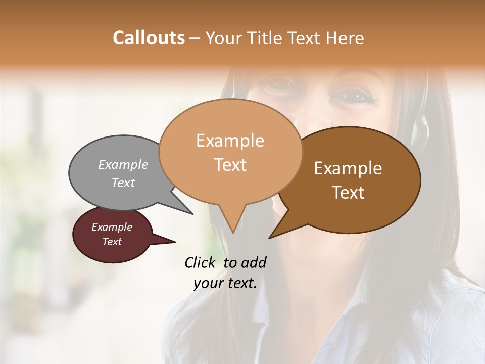 Communication Center Employee PowerPoint Template