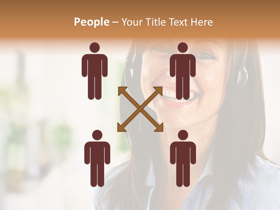 Communication Center Employee PowerPoint Template