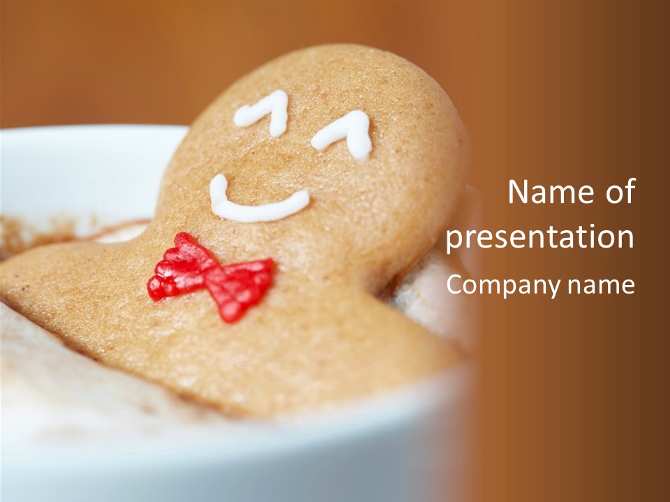 Spa Biscuit Cute PowerPoint Template