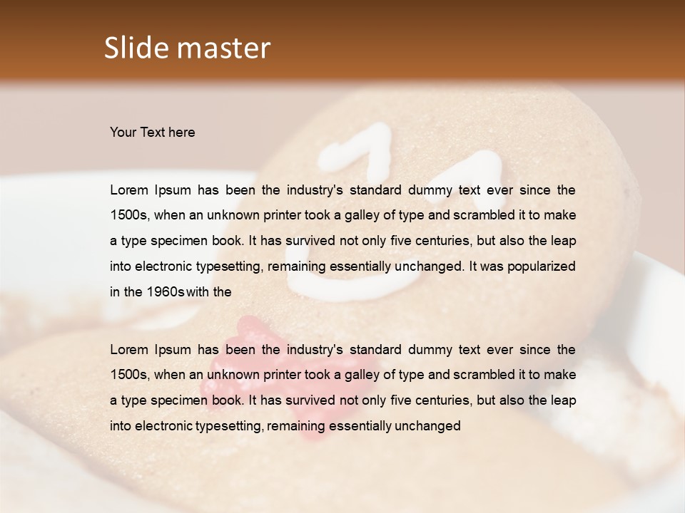 Spa Biscuit Cute PowerPoint Template