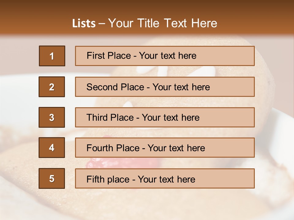 Spa Biscuit Cute PowerPoint Template