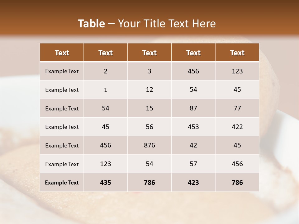 Spa Biscuit Cute PowerPoint Template