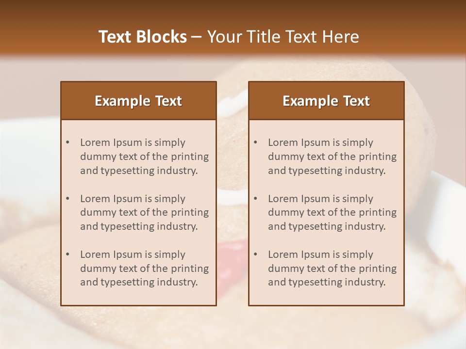 Spa Biscuit Cute PowerPoint Template