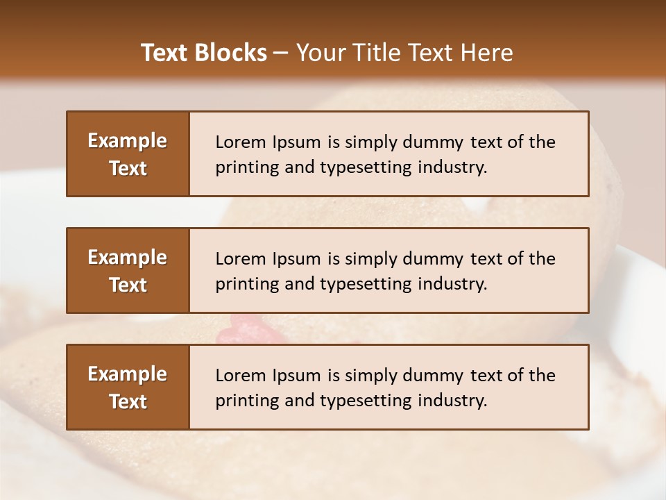 Spa Biscuit Cute PowerPoint Template