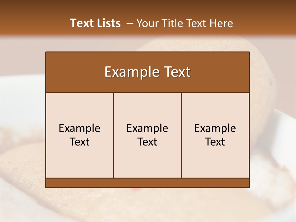 Spa Biscuit Cute PowerPoint Template
