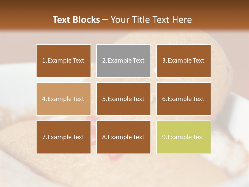 Spa Biscuit Cute PowerPoint Template