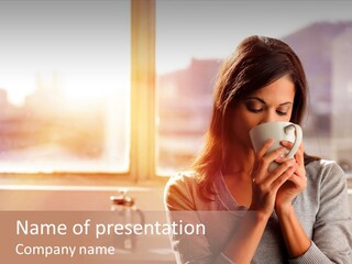 Beautiful Isolated Tea PowerPoint Template