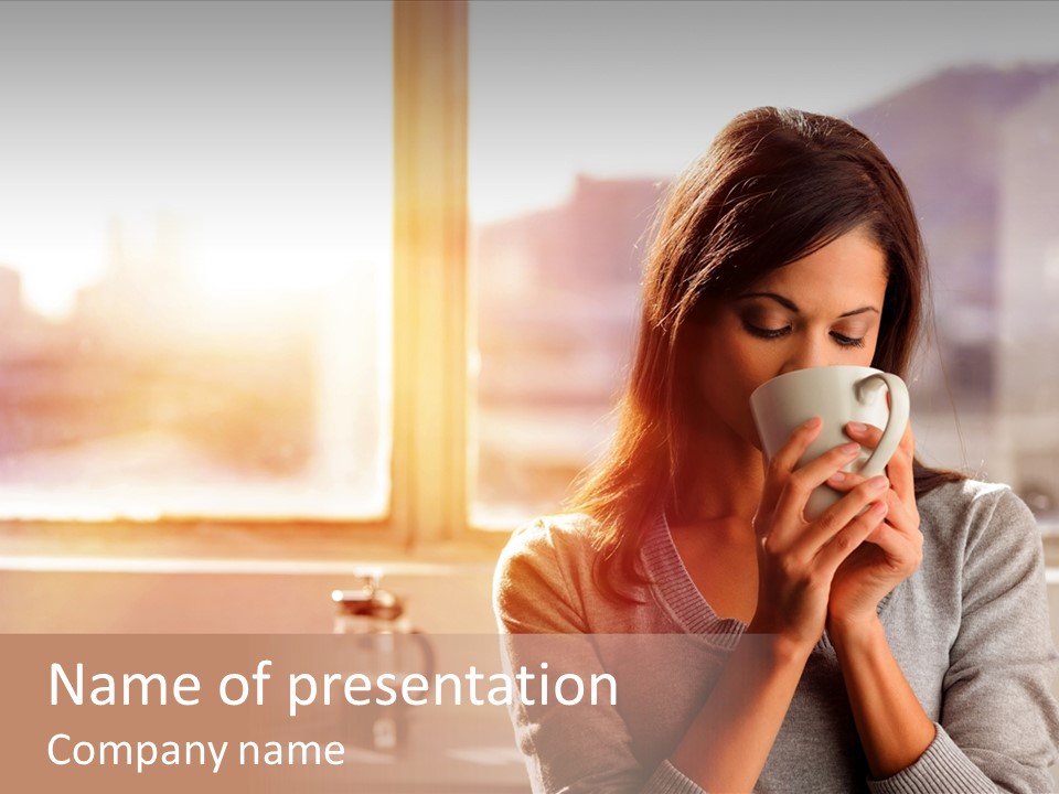 Beautiful Isolated Tea PowerPoint Template