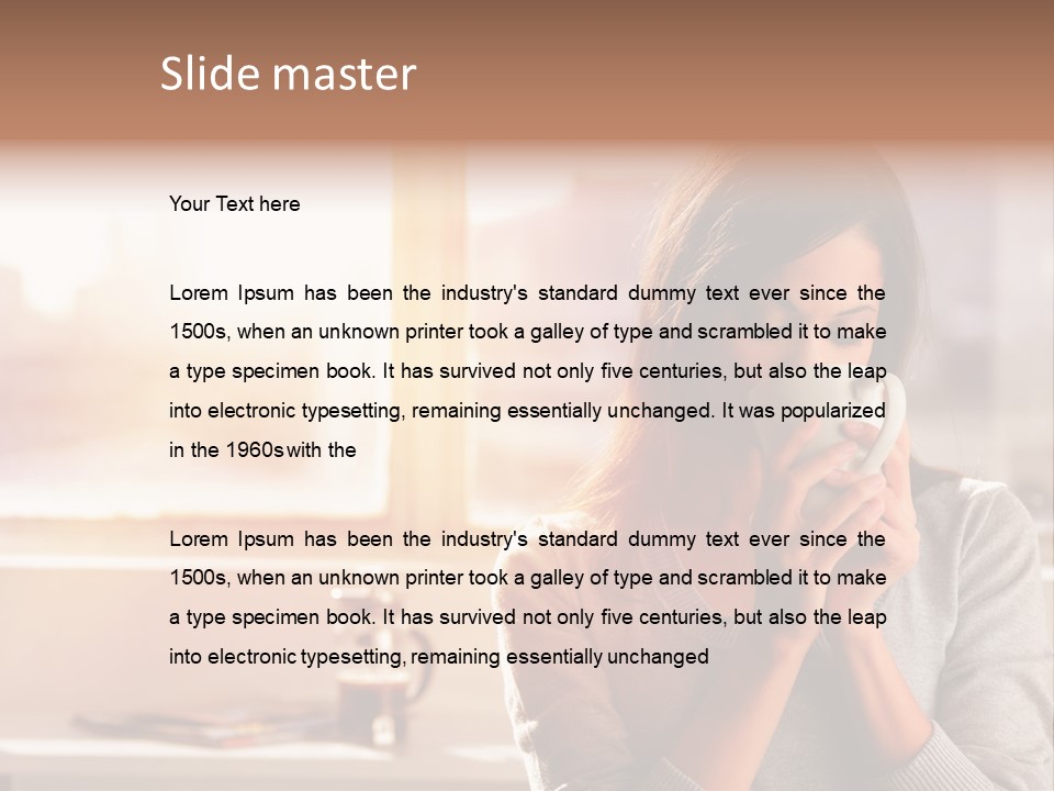 Beautiful Isolated Tea PowerPoint Template