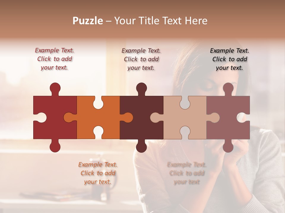 Beautiful Isolated Tea PowerPoint Template