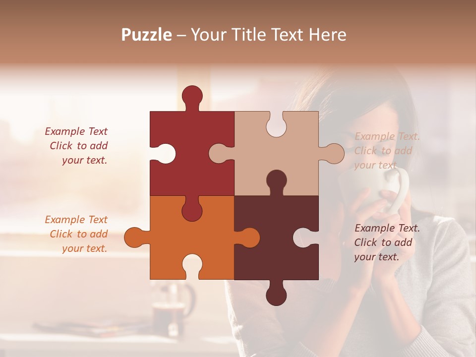 Beautiful Isolated Tea PowerPoint Template
