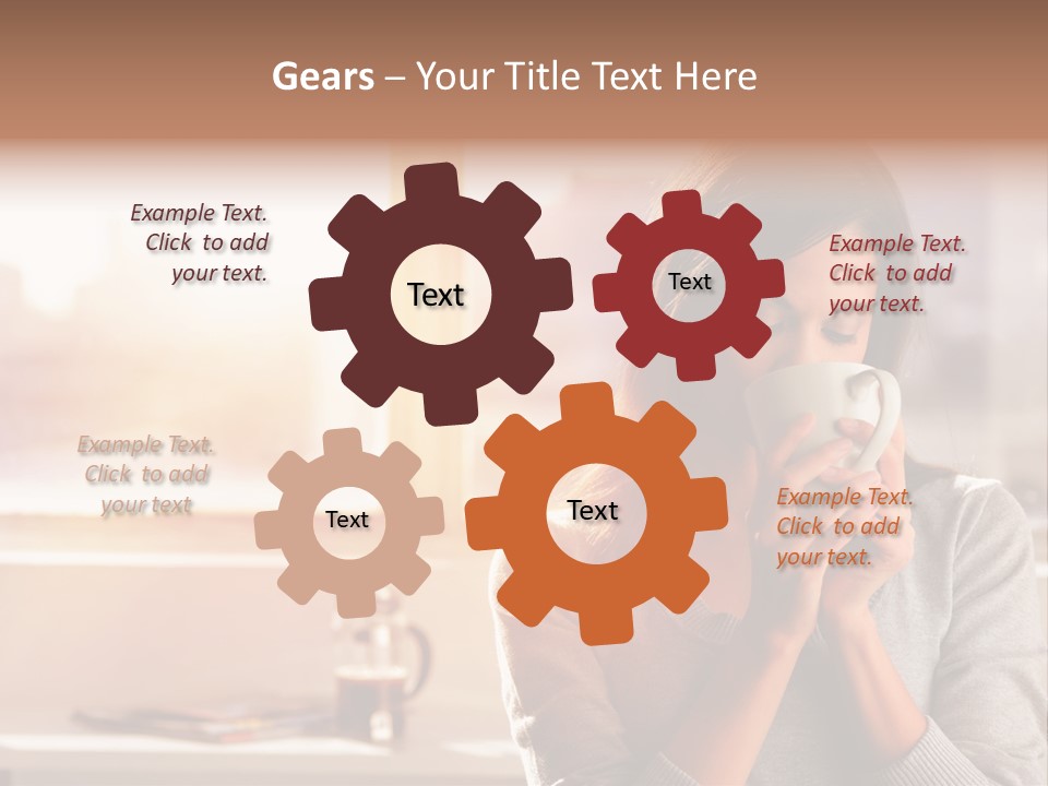 Beautiful Isolated Tea PowerPoint Template
