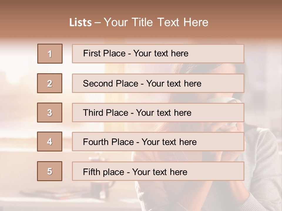 Beautiful Isolated Tea PowerPoint Template
