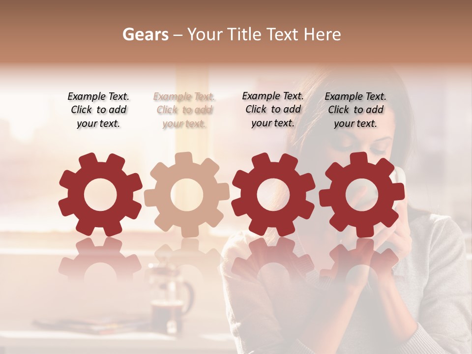 Beautiful Isolated Tea PowerPoint Template