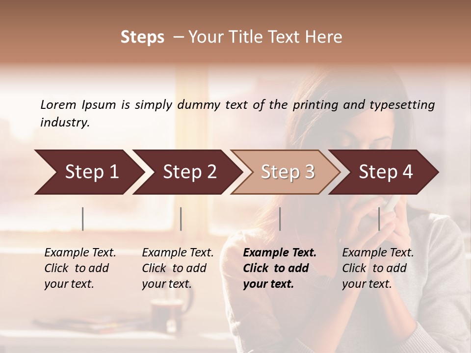 Beautiful Isolated Tea PowerPoint Template