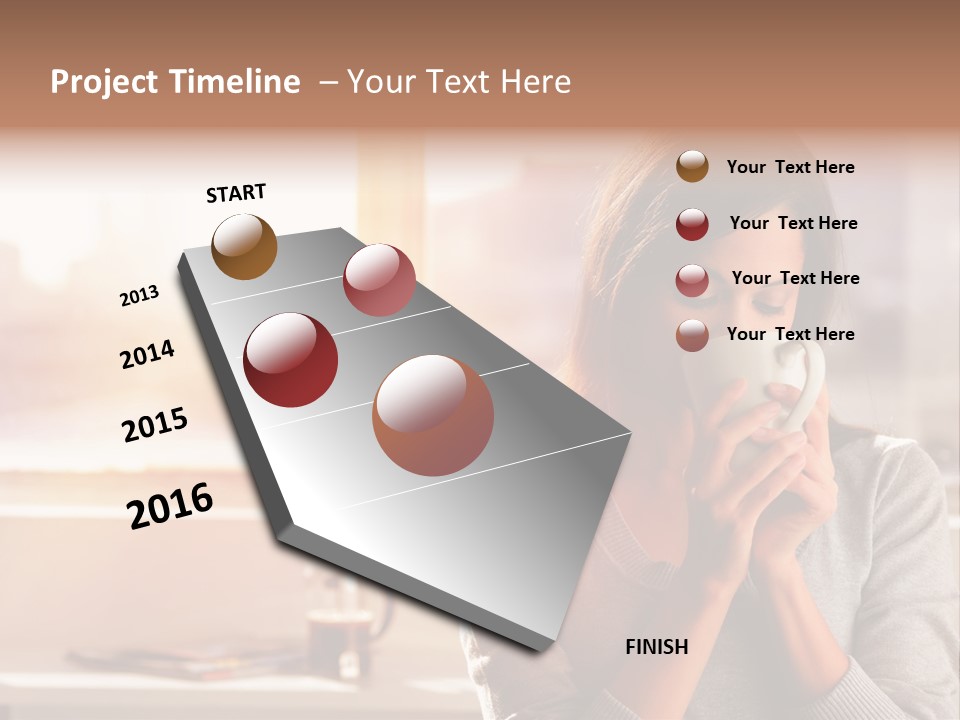 Beautiful Isolated Tea PowerPoint Template