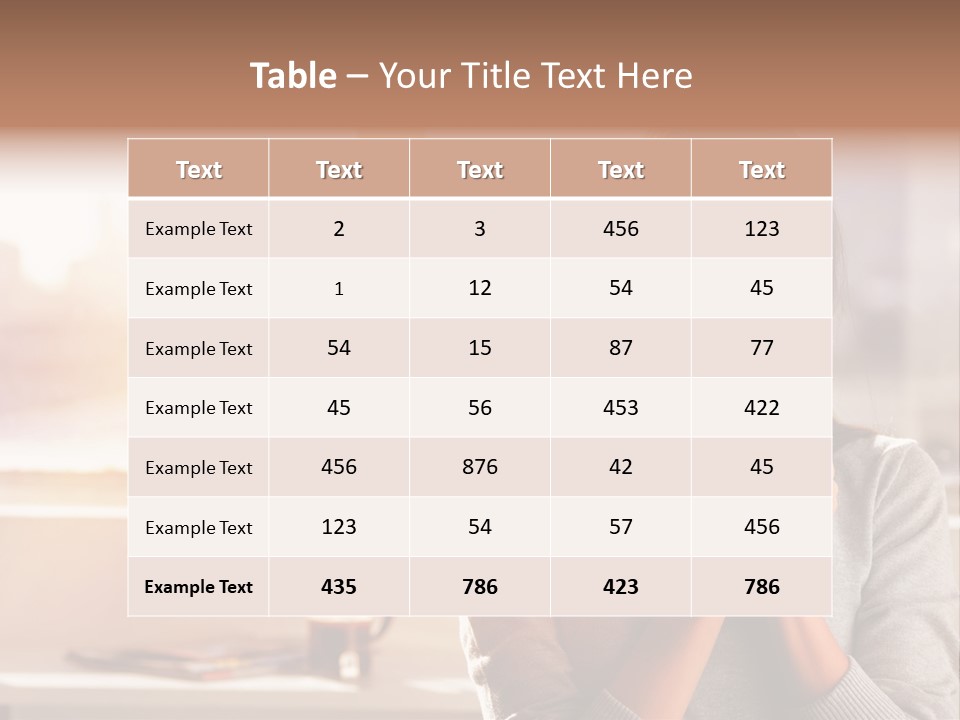 Beautiful Isolated Tea PowerPoint Template